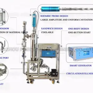 Équipement de mélange émulsifiant homogène ultrasonique Processeur de biodiesel ultrasonique Homogénéisateur à ultrasons