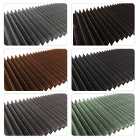 Vente en gros de tissu d'ombre aveugle plissé en polyester sur mesure à l'intérieur de la fenêtre