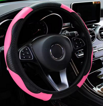 Leather + carbon braze dimensional deep pink