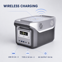 Station d'alimentation portable à batterie solaire, station de secours 500W 12.8V 28Ah, portable d'urgence avec poignée