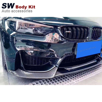 Pour BMW F80 M3 & F82 F83 M4 Kit de performances de mise à niveau en Fiber de carbone VRS Style séparateur de lèvre avant et de pare-chocs état neuf