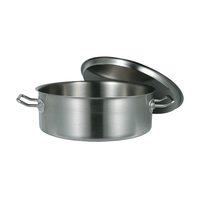 Panci tidak lengket, panci sup bening dua rasa hot pot hangat stainless steel dengan pegangan