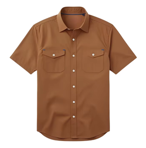 Camicie da Pesca Estive da Uomo all'Ingrosso, Maniche Corte, Tasche, Bottoni Frontali, Casual, Traspiranti, Asciugatura Rapida, UPF 50+, per Escursionismo - Product Image 6