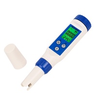 Testeur numérique de température de l'eau, multiredimensionneur bluetooth 5 en 1, ce TDS pH, analyseur de la salinité de l'eau salée, de piscine