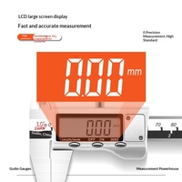 Pied à coulisse numérique chinois 150 mm/6 po, pied à coulisse électronique en acier inoxydable, outil de mesure numérique haute précision avec écran LCD