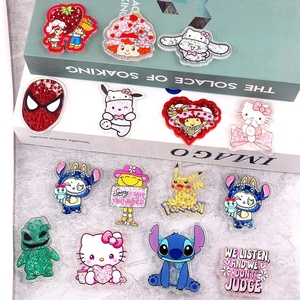 KT Cartoon Glitter acrilico distintivo bobina di plastica accessori medico Scrub ID PVC titolare Flatback Silicone distintivo bobine - Product Image 2
