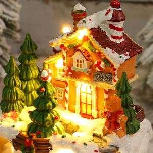 Décoration de maison, nouvelle boîte à musique, veilleuse, cabane, cadeau de Noël pour enfants, jouets - Product Image 1