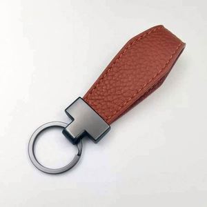 Customizable PU <b>Rope</b> Keychain Pendant Zinc Alloy Modern Art Durable High Quality Fashionable Car Key <b>Chain</b> for Car Household Use - Product Image 3