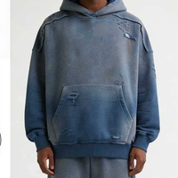 Sweat à capuche pour homme surdimensionné, de haute qualité, tendance automne, résistant aux plis, imperméable, personnalisé, style antique