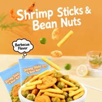 Snack de Mariscos y Frutos Secos Mixtos al por Mayor: Camarones Asados, Guisantes Verdes y Habas - Proveedor de Fábrica OEM a Granel, Listo para Exportación
