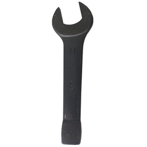 Ld Hammering Open End Wrench 27mm Metric Single End Industrial Grade Black Finish High Carbon Steel - Product Image 5