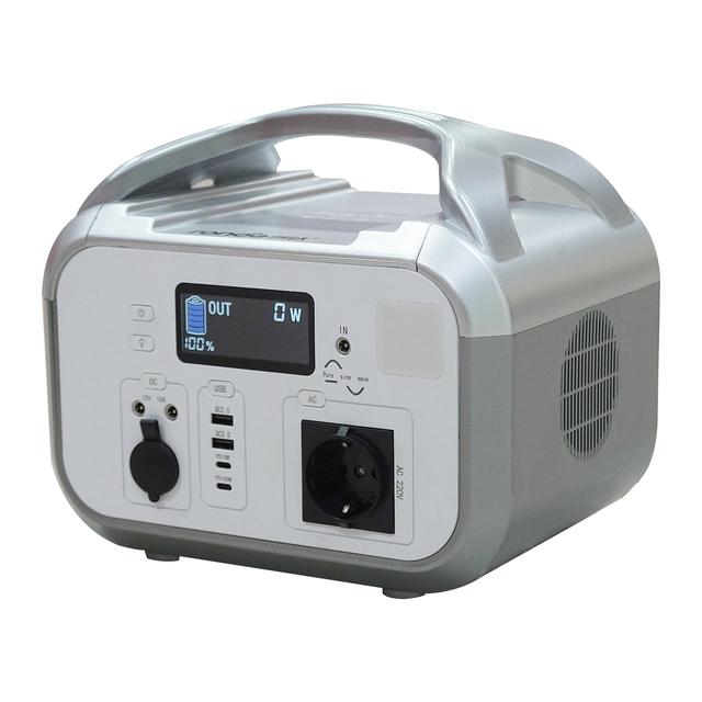 Portable 268Wh LiFePO4 Battery Backup Power Station 600W AC Outlets 80% Recharge 30 Min. LFP Backup for Outages Solar Panel
