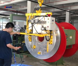 वओवोलिफ्ट इलेक्ट्रिक एल्यूमीनियम कुंडल रोल हैंडलिंग धातु स्टील या एल्यूमीनियम कोइल कार छत के लिए वैक्यूम लिफ्टर लोड 1000 किलो - Product Image 4