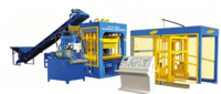 Machine de fabrication de blocs de béton hydraulique automatique contrôlée par PLC QT12-15, machine de production de briques creuses avec moteur et engrenages