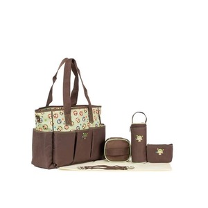 Muestra gratuita: Mochila pañalera para bebés (niños y niñas) con puerto de carga USB, estuche para chupete, parasol y barra de juguetes, color pálido. - Product Image 3