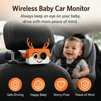 Monitor para Bebés en el Auto, HD, Inteligente, con IA, 5G, Inalámbrico, Sin Pantalla, CarPlay, Dos en Uno, para Monitoreo Infantil