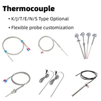 Sonda de acero inoxidable con rosca NPT Pt100 de 1/8 ", Sensor de alta temperatura, termopar de gases de escape tipo K