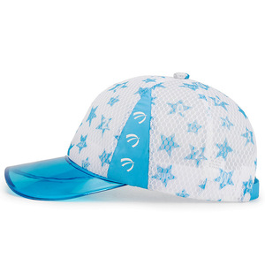 Children Baseball Cap Blue Stars Mesh Breathable Sunshade Hat For School Outings And Picnics - Product Image 1