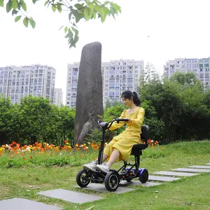 Compact Doesn't Disturb Anyone Mobility Scooters Electric Automatic Foldable