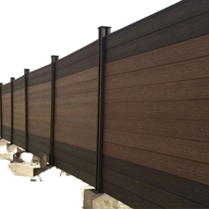 รั้วไม้เทียม WPC ตัวอย่างฟรี สำหรับตกแต่งบ้าน แผ่นรั้วคอมโพสิตไม้พลาสติก โครงเหล็ก สำหรับสวนและวิลล่า - Product Image 4