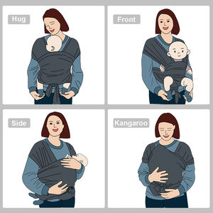 Porte-bébé ergonomique en tissu facile à utiliser pour bébé, nouveau-né, tout-petit, grande taille, écharpe de sommeil - Product Image 6