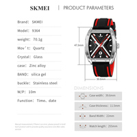 Reloj SKMEI 9364 para Hombre, Relojes de Lujo Analógicos Resistentes al Agua, Reloj Deportivo, Reloj de Pulsera para Hombre de Alta Calidad