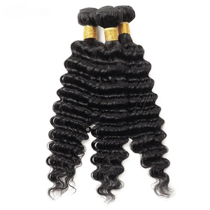 Extensiones de Cabello Humano 100% Naturales, Cabello Remy de Grado Profesional con Cutículas Alineadas, Ondulado Profundo, Trama Única a Máquina, Pueden Permanecer Rizadas - Product Image 2
