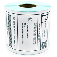 Rollo de Etiquetas Térmicas 4x6, 500 Etiquetas, Adhesivo Ecológico, Papel Resistente al Aceite y a las Manchas, para Impresora de Códigos de Barras de Almacén