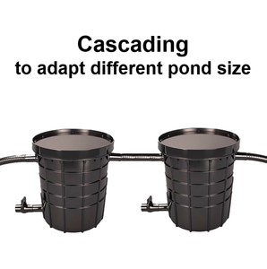 ตู้ปลาขนาดใหญ่ ทนทาน สำหรับกลางแจ้ง พร้อมระบบกรองนอกแบบถัง 50 ลิตร วัสดุ PE พร้อมระบบกรองชีวภาพ กลไก และเคมี พร้อมปั๊ม - Product Image 5