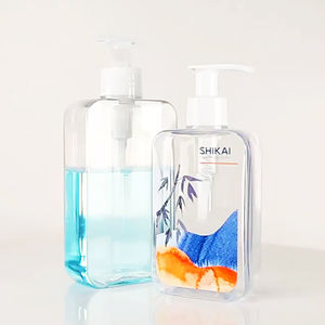 Bouteille de distributeur de savon liquide en mousse rechargeable en plastique transparent carré PP 200ML 300ML pour usage domestique, hôtel, design moderne - Product Image 2