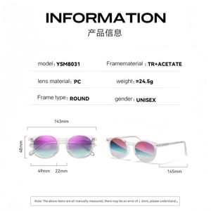 Lunettes de soleil ovales Lunettes de soleil de créateur pour femmes Lunettes de soleil rétro pour hommes Lunettes de soleil vintage Filtre de couleur épais Mode Lentilles polarisées UV400 - Product Image 3