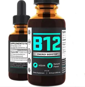 B12 Vitamin 5000 MCG Methylcobalamin Vitamin B12 Sublingual Liquid Vegan Vitamin B12 Drops B12 Liquid Supplement