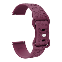 Bracelet de montre intelligente en silicone à motif patte de chat de luxe pour /Watch4/pro, respirant et confortable pour hommes et femmes