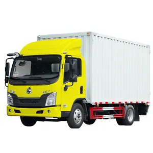 Huanyu auto Chenglong New L2 4*2 Caminhão de carga elétrico L25 Cabine de uma Linha Van fenceTruck Caminhão de carga freezer