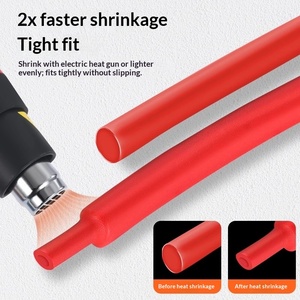 <span class=keywords><strong>Manchon</strong></span> isolant thermorétractable en silicone, rapport <span class=keywords><strong>2</strong></span>:<span class=keywords><strong>1</strong></span>, résistant à l'usure, protection de câble, 1KV, longueur 1m - Product Image 2