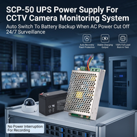 Alimentation électrique UPS simple LEYU SCP-50 50W AC-DC, chargeur de batterie 12V/24V, pour imprimante 3D/machines/équipements industriels, CE, efficacité 88%