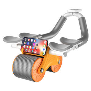 Rullo per Esercizi Addominali da Bodybuilding con Ritorno Automatico, Doppio Supporto per Gomiti, Pieghevole, in ABS PP TPR, Attrezzatura da Palestra - Product Image 1