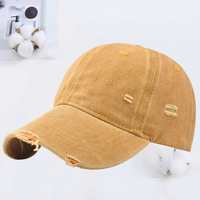 Gorra de béisbol de algodón lavado vintage unisex sin estructura con logo personalizado al por mayor, estilo Tapa Dad Hats