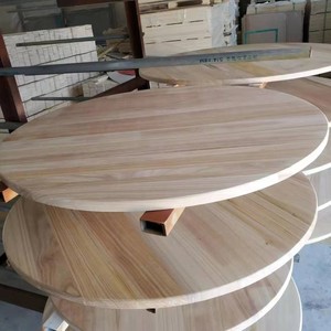 Panneaux ronds en bois massif de Paulownia 80*80*270*70*1.5 pour la fabrication de meubles, origine Shandong - Product Image 3