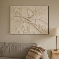 Peinture à l'huile abstraite 3D en relief, purement peinte à la main, sur toile, pour salon/salle à manger, fond de canapé, luxe haut de gamme RH