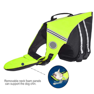 Chaleco Salvavidas <span class=keywords><strong>para</strong></span> <span class=keywords><strong>Perros</strong></span> Ajustable, Duradero y de Alta Visibilidad con Soporte <span class=keywords><strong>para</strong></span> el Cuello, <span class=keywords><strong>Flotador</strong></span> <span class=keywords><strong>para</strong></span> la Barbilla y Asa de Rescate - Product Image 2