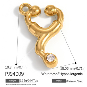 YIMEILI & Accessoires DIY en acier inoxydable à la mode avec motifs animaliers, boucles en forme de griffes de chat, avion, fleur, cœur <span class=keywords><strong>et</strong></span> étoile de mer - Product Image 5