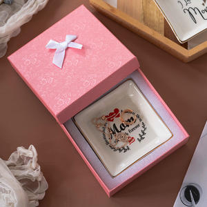 Plat à bibelots en céramique pour la mère, plateau à bijoux et porte-bague pour maman, meilleurs cadeaux, porte-bague pour la sœur - Product Image 3