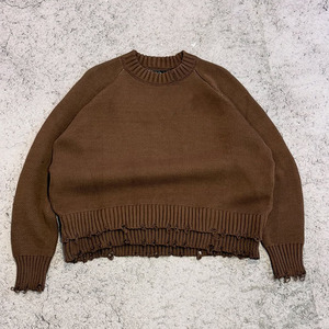 Suéter Masculino Personalizado em Tricô Antirrugas e Antiencolhimento, Suéter de Tricô Moderno com Jacquard Desgastado para o Inverno - Product Image 3