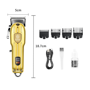 Cortadora de Cabello Kemei KM-PG802, Cuerpo Metálico, Pantalla Digital, Motor de 7000-9000 rpm, Carga USB - Product Image 5