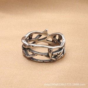 Stainless Steel Flower <b>Ring</b> Gold Unisex Party Jewelry - Product Image 5