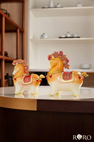 Décoration de table RORO Art Déco en alliage émaillé, motif cheval adorable, cadeau de luxe multifonctionnel et convivial pour amis