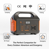 Générateur solaire portable 460,8 Wh, station d'alimentation 500 W avec ports AC, DC, USB et PD pour camping-car et voyages en autonomie