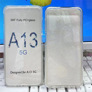 Coque de téléphone en TPU cristal Transparent pour Samsung Galaxy A13 4G A04S A72 5G A52 A42 <span class=keywords><strong>A32</strong></span> A02S <span class=keywords><strong>2</strong></span> en 1 360 Double face couverture complète - Product Image 1
