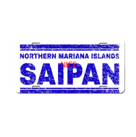Plaque d'immatriculation personnalisée en métal Saipan, résistante aux intempéries, pour SUV, pick-up, camping-car, fourgonnette, décoration murale, cadeau pour club automobile